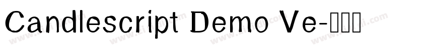 Candlescript Demo Ve字体转换